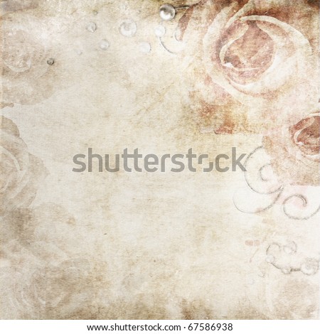 stock photo Grunge beige wedding background