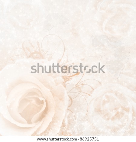 stock photo beige wedding background with roses