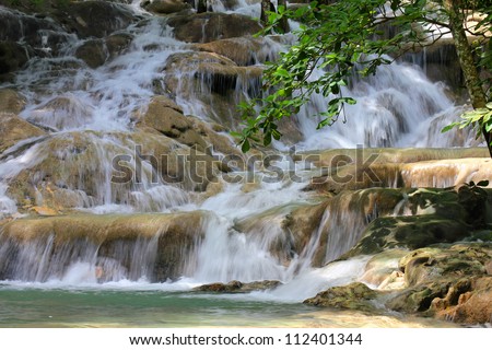 Dunn\'s River Falls, Jamaica.