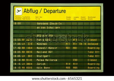Flight Schedule Screen