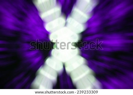 x doughnut shape bokeh with purple bokeh background