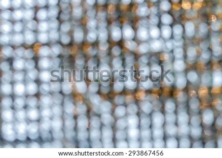 blur square texture of silver foil bag
