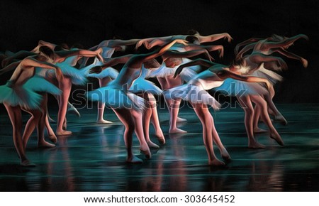 ballet dancers drawing filter