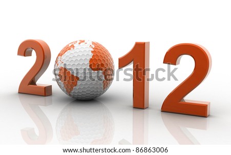 New Year 2012 Isolated On A White Background Stock Photo 86863006 : Shutterstock