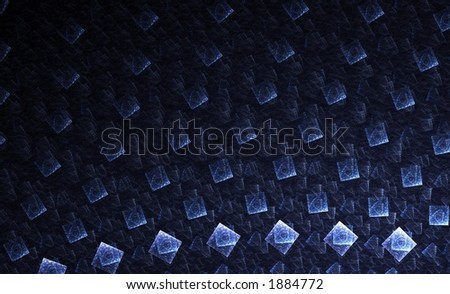 Blue abstract diamond tiles