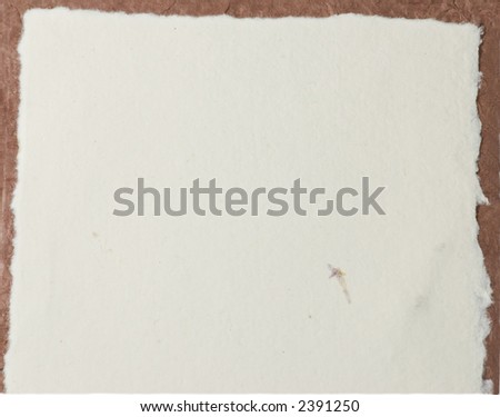 Blank page of handcrafted paper sheet background
