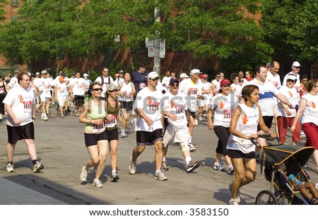 Runners at the 2007 Father\'s Day Run for Prostate Cancer Research in Toronto