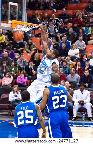 HALIFAX, NOVA SCOTIA - February 8: The Halifax Rainmen defeat the Vermont Frost Heaves 108-97 in Premier Basketball League action. on February 8, 2009.