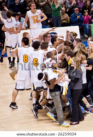 HALIFAX - MARCH 7: The Dalhousie Tigers upset the favourite St. Francis Xavier X-Men 72-60 to win the Atlantic University Sport men\'s basketball championship in Halifax March 7, 2009.