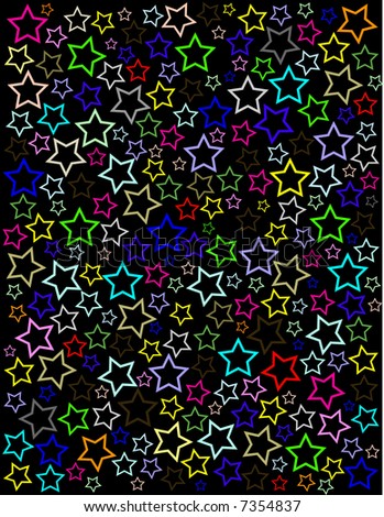 Star Background on Colorful Stars On Black Background Stock Photo 7354837   Shutterstock