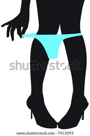 stock photo Illustration of a woman undressing