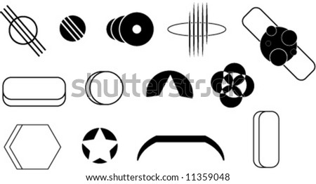 Vector Logo Shapes - 11359048 : Shutterstock