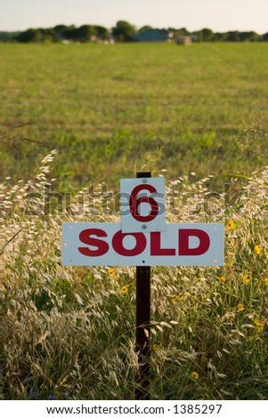 Field marked as number 6 has been sold.