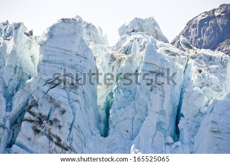 USA - Alaska - Margerie Glacier - Glacier Bay National Park and Preserve - Travel Destination / Alaska Glacier National Park, Glacier Texture