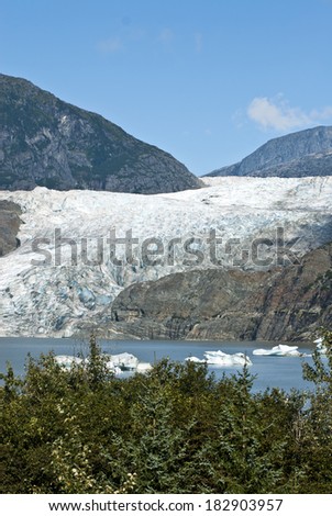 USA Alaska, Tongass National Forest, Mendenhall Glacier Recreation Area, Travel destination / USA Alaska - Mendenhall Glacier and Lake