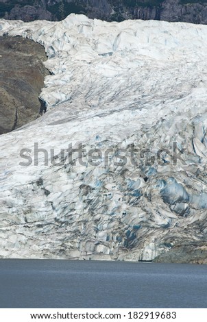 USA Alaska, Tongass National Forest, Mendenhall Glacier Recreation Area, Glacier texture, Travel destination / USA Alaska - Mendenhall Glacier - Texture