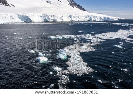 Antarctica - Landscape And Alleys Ice - Sea Ice Off The Coast Of Antarctica - Neumayer Channel / Sea Ice Off The Coast Of Antarctica
