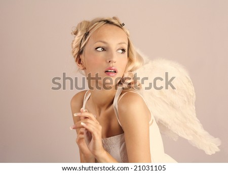 beautiful woman angel