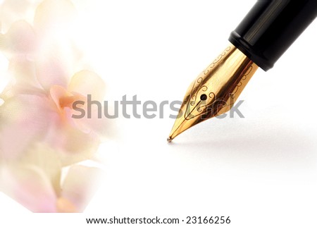 pen and romantic letter