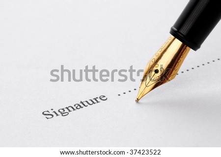 Signature With Pen