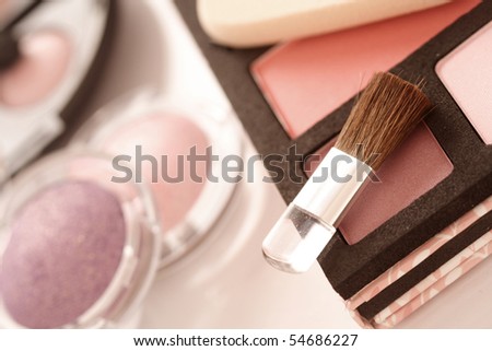 stock photo : make-up eyeshadow