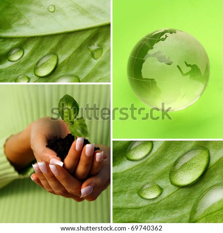 environment protection collage