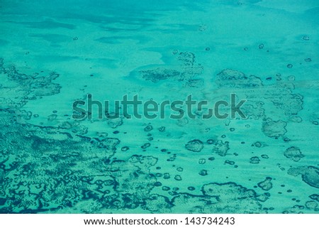 aerial of the ocean at Shark Bay / Zuytdorp