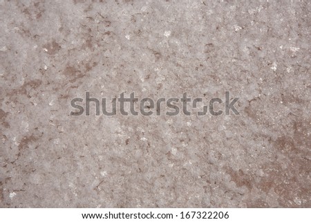 drying Salt crystal patterns