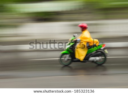 motorbike on the move, Java