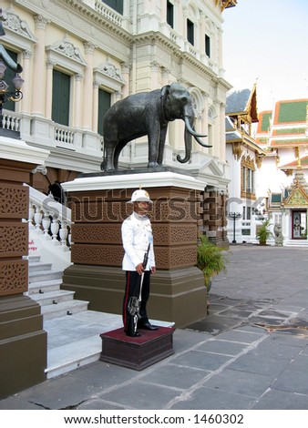 Royal Thai Guard atGrand Palace, Bangkok Thailand