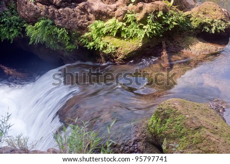 Streams - a small waterfall - Taken in China Guizhou Huangguoshu Waterfall