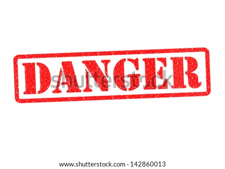 DANGER Rubber Stamp over a white background.