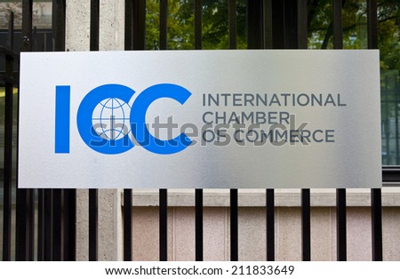 PARIS, FRANCE - AUGUST 9TH 2014: The headquarters of the International Chamber of Commerce in Paris on the 9th August 2014.
