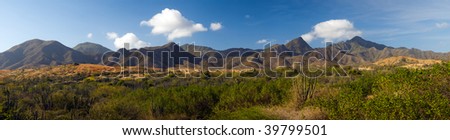 Panoramic photo of a landscape in Venezuela, Margarita island