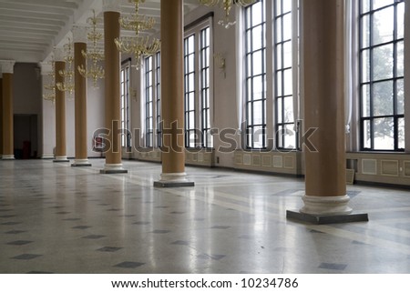interior of an empty exhibition hall