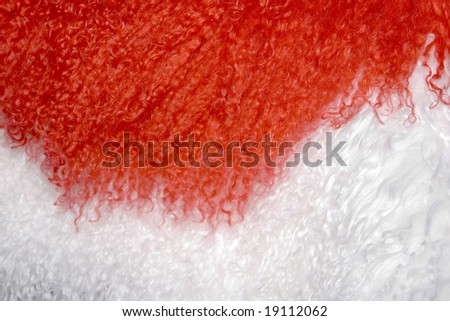 red and white fur texture to background