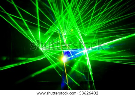 Colourful Disco with special effects and fantastic laser show