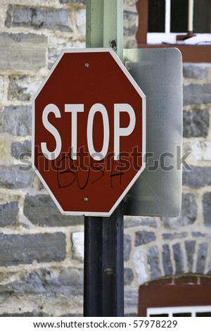 Political Stop Sign
