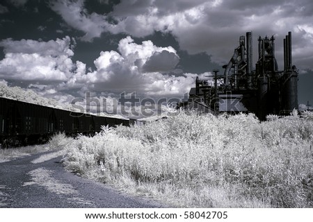 Bethlehem Steel Blast Furnace digital infrared