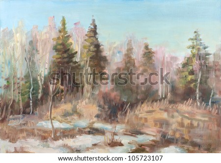 early spring forest