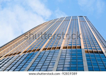 PARIS, FRANCE - DECEMBER 10: Tour Montparnasse. It is a 210-metre  tall office skyscraper located in the area of Montparnasse in Paris, France on December 10, 2011
