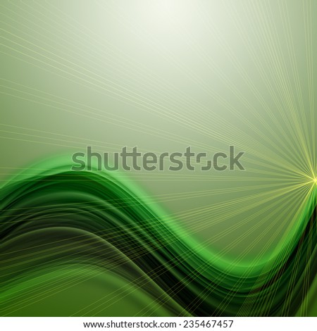 futuristic technology eco wave background design with lights