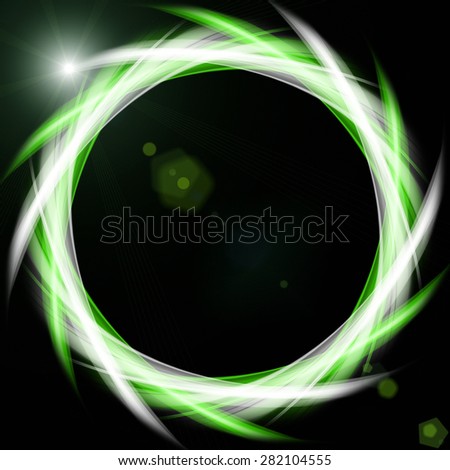 futuristic technology eco wave background design with lights