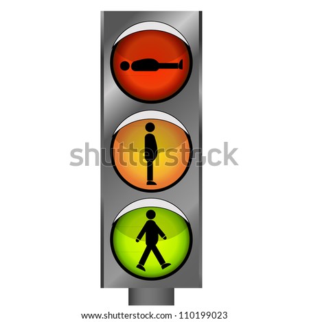 Traffic Lights Silhouette