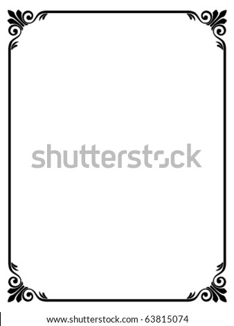 Vector calligraphy ornamental decorative frame Vector calligraphy ornamental decorative frame