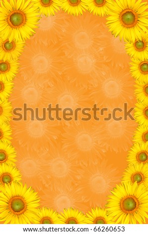 Sunflowers frame