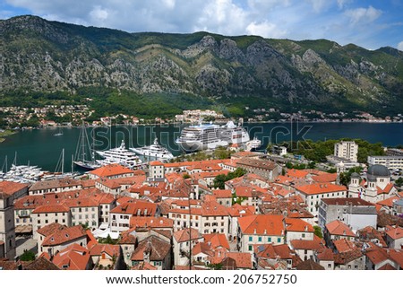 View on old town Kotor, Montenegro