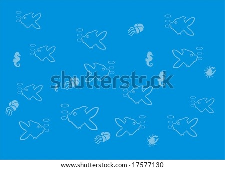 background of fish world