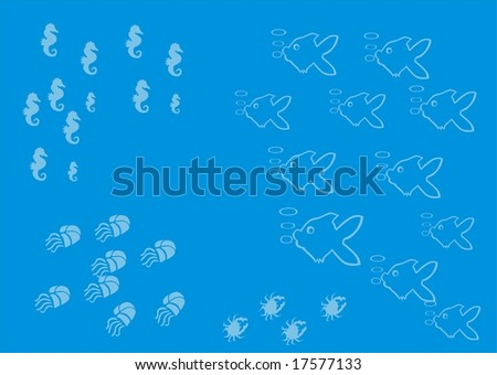 background of fish world