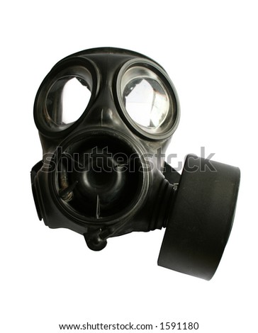 gas mask. stock photo : black Gas Mask